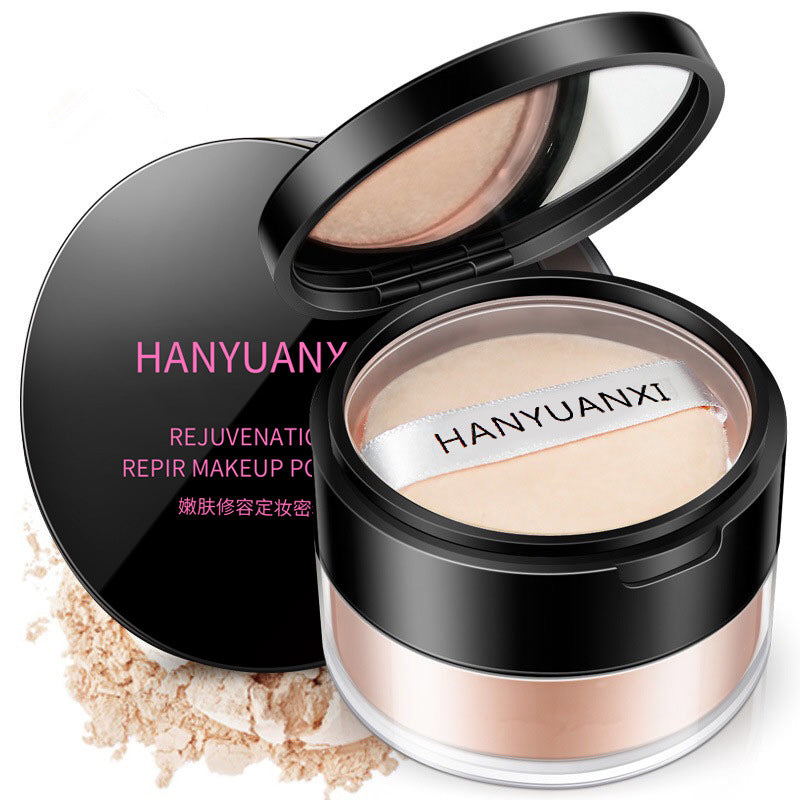 HEYXI Han Yuanxi Soft Silky Powder Natural Bright Loose Powder Concealer Light and Delicate Setting Powder Direct Selling Makeup