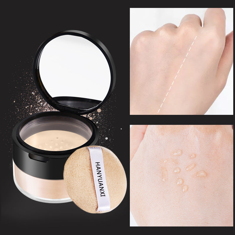 HEYXI Han Yuanxi Soft Silky Powder Natural Bright Loose Powder Concealer Light and Delicate Setting Powder Direct Selling Makeup