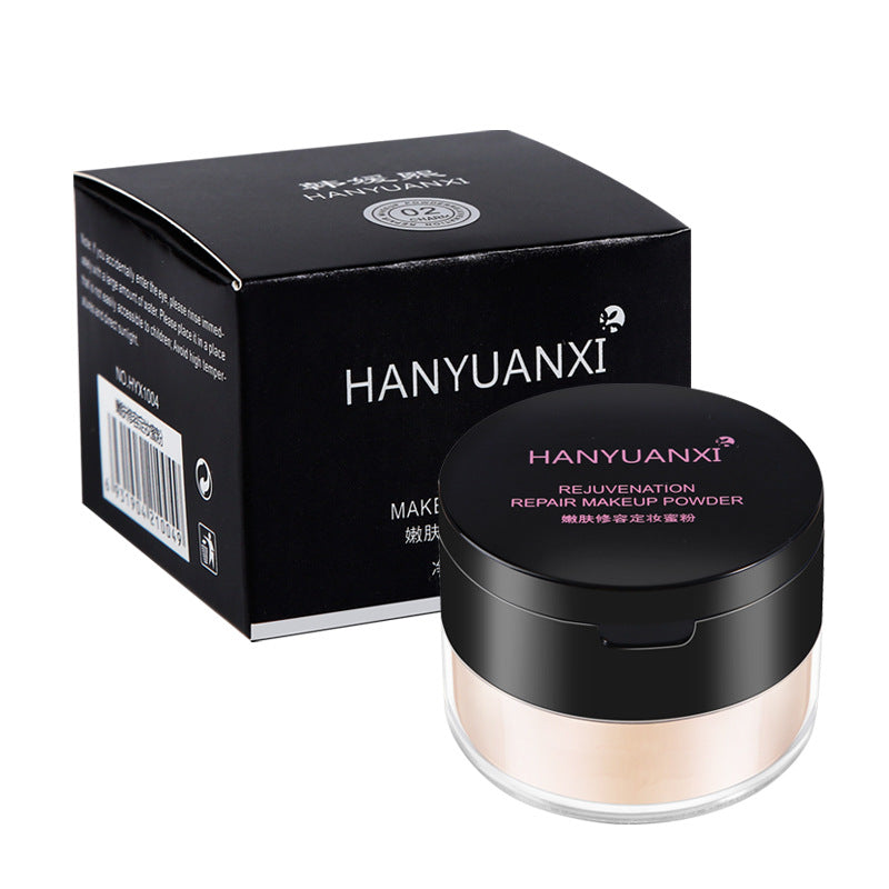 HEYXI Han Yuanxi Soft Silky Powder Natural Bright Loose Powder Concealer Light and Delicate Setting Powder Direct Selling Makeup