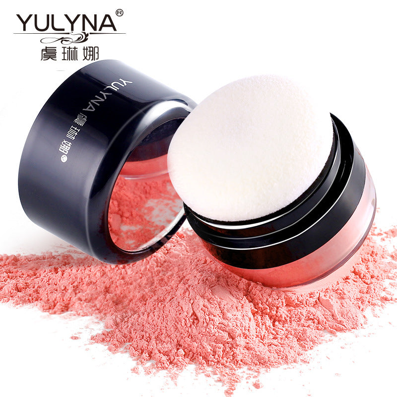 Yulina blush palette nude makeup long-lasting moisturizing skin color rouge powder repairing oil control setting powder one piece delivery