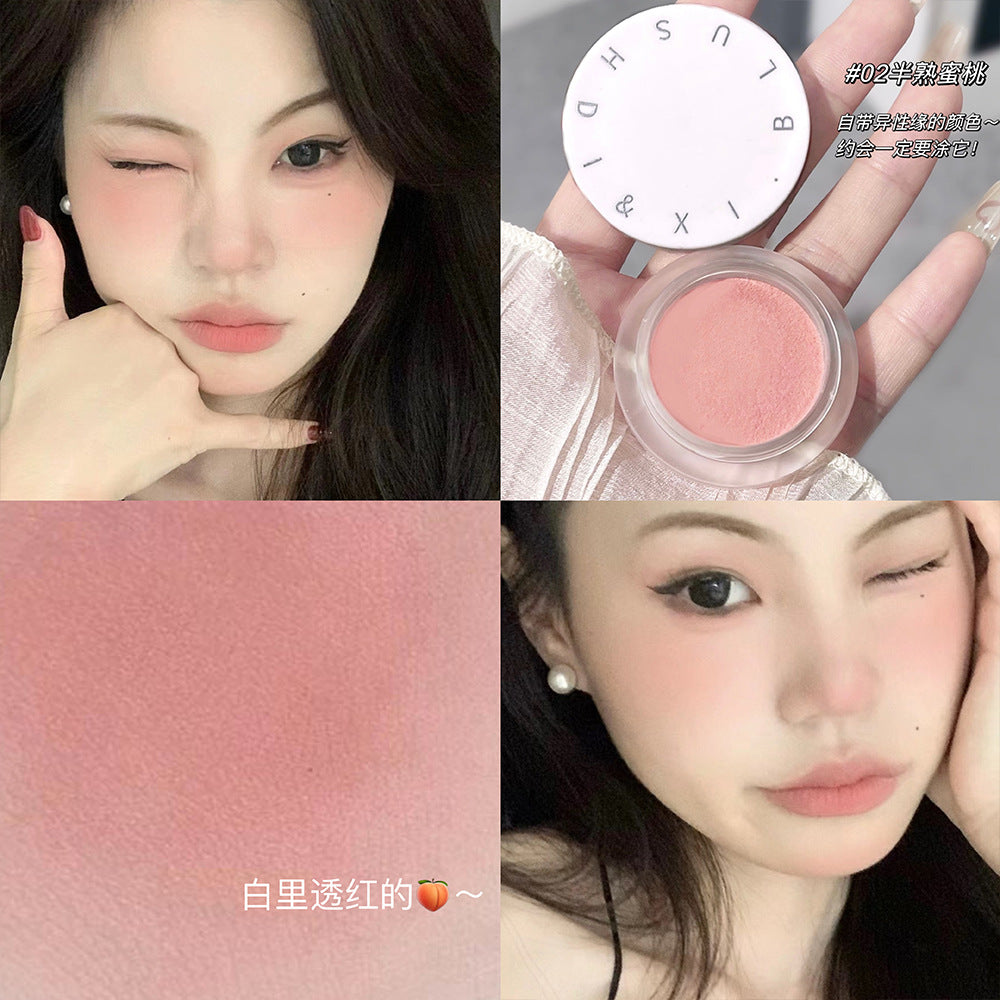 DIXI sweet tipsy lip and cheek balm three-color blush powder, delicate color, whitening and vitality makeup cross-border wholesale