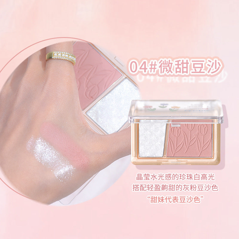 gogotales Gogo Dance Blush Highlight Repair All-in-one Palette Rouge Blush Purple Sunburn Female Expansion Color GT421