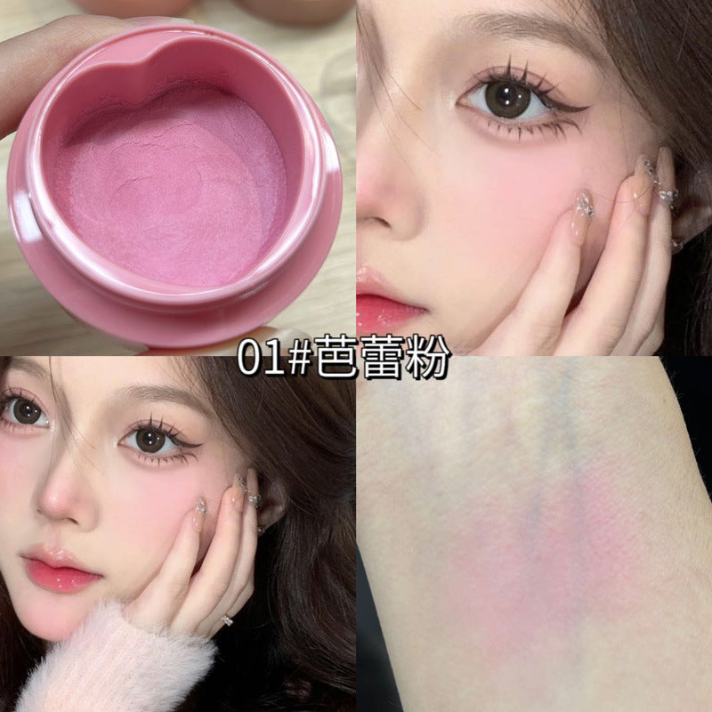 HERORANGE~ Butterfly Air Blush Cream Expansion Color Blush Purple Matte Mashed Potato Naturally Brightening and Contouring Women