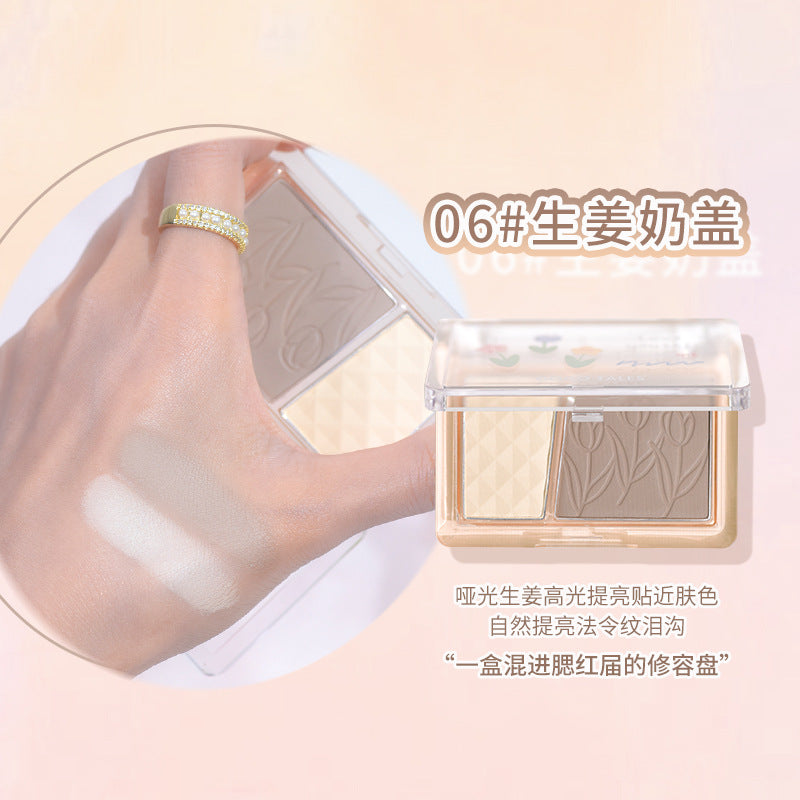 gogotales Gogo Dance Blush Highlight Repair All-in-one Palette Rouge Blush Purple Sunburn Female Expansion Color GT421