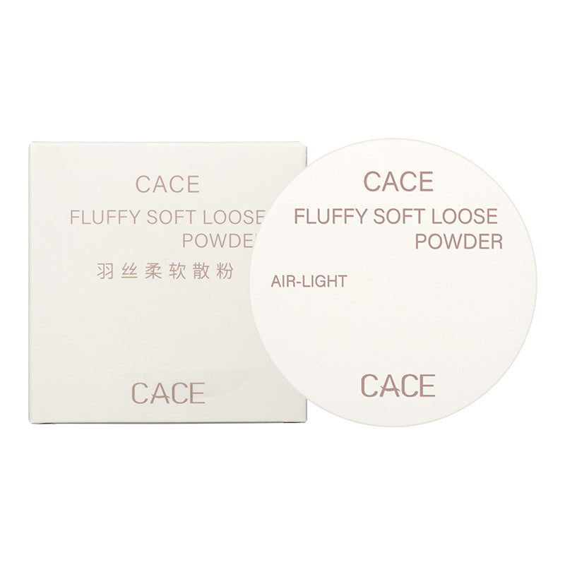 CACAE feather silk soft loose powder cake two-color beauty natural white ivory white Southeast Asia's best-selling foreign trade style