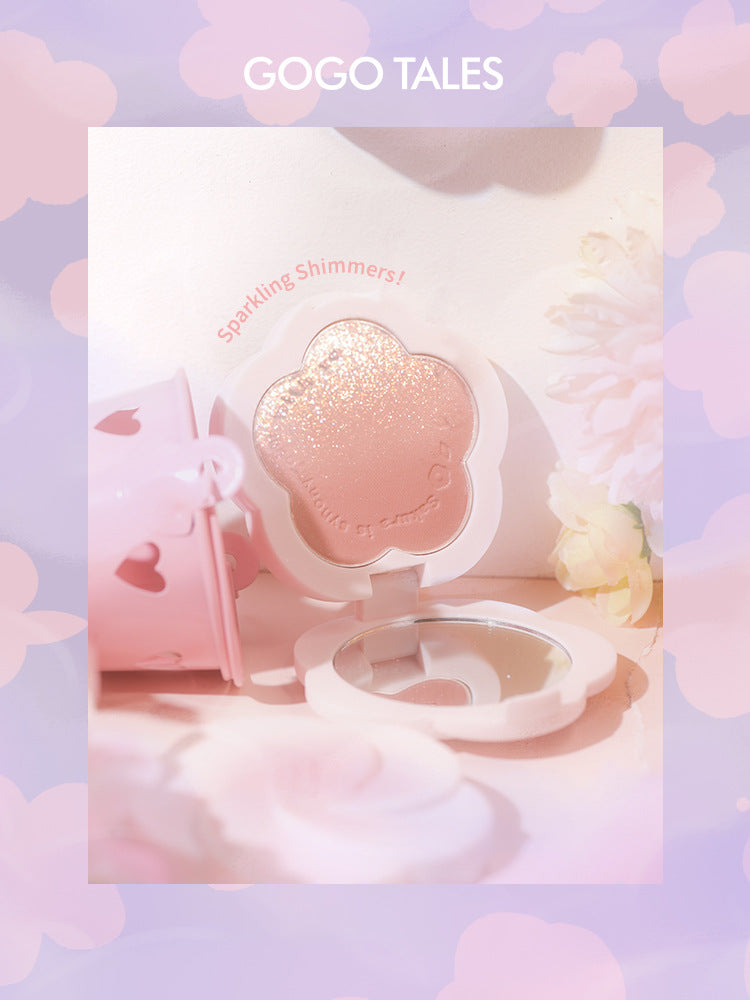 gogotales Gogo Dance Tipsy Petal Blush Rouge Clear Natural Blush Purple Low Saturation Repair Powder