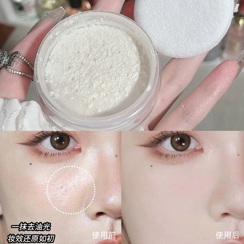 CACAE feather silk soft loose powder cake two-color beauty natural white ivory white Southeast Asia's best-selling foreign trade style