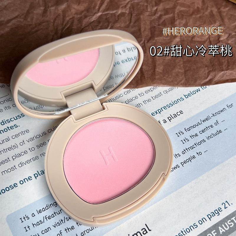 HERORANGE~Single-color blush, matte, delicate, natural nude, expanded color, high-gloss, and contouring all-in-one palette, pure desire makeup