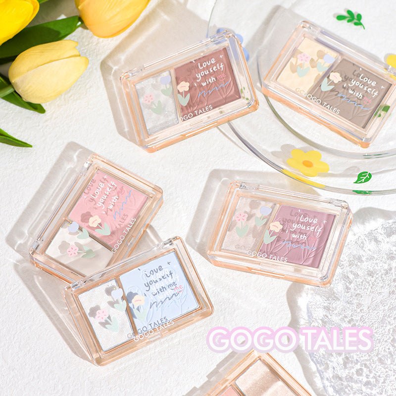 gogotales Gogo Dance Blush Highlight Repair All-in-one Palette Rouge Blush Purple Sunburn Female Expansion Color GT421