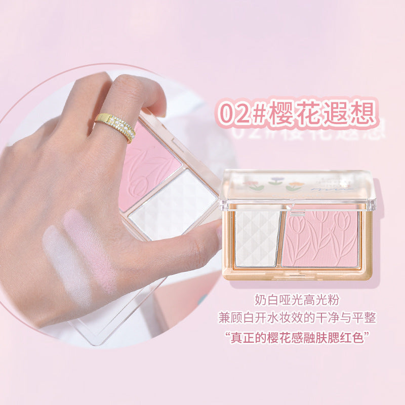gogotales Gogo Dance Blush Highlight Repair All-in-one Palette Rouge Blush Purple Sunburn Female Expansion Color GT421