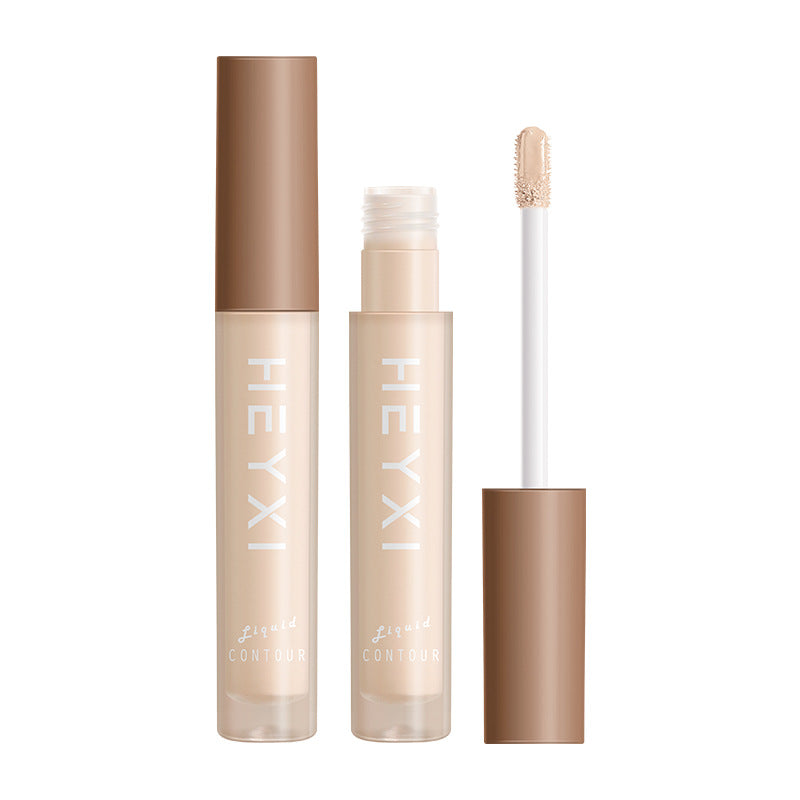HEYXI Han Yuanxi Moisturizing Concealer and Correcting Liquid Foundation Covers Spots, Acne Marks, Dark Circles, Does Not Easily Take Off Makeup 4ML