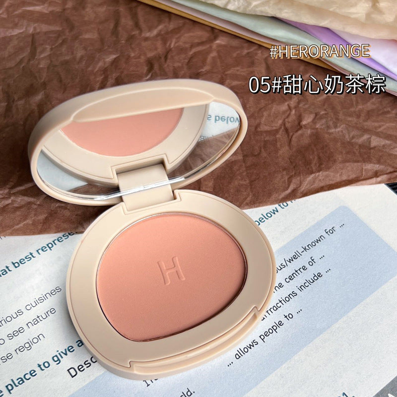 HERORANGE~Single-color blush, matte, delicate, natural nude, expanded color, high-gloss, and contouring all-in-one palette, pure desire makeup