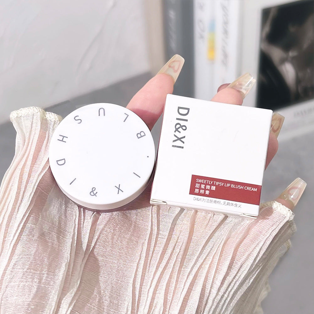 DIXI sweet tipsy lip and cheek balm three-color blush powder, delicate color, whitening and vitality makeup cross-border wholesale