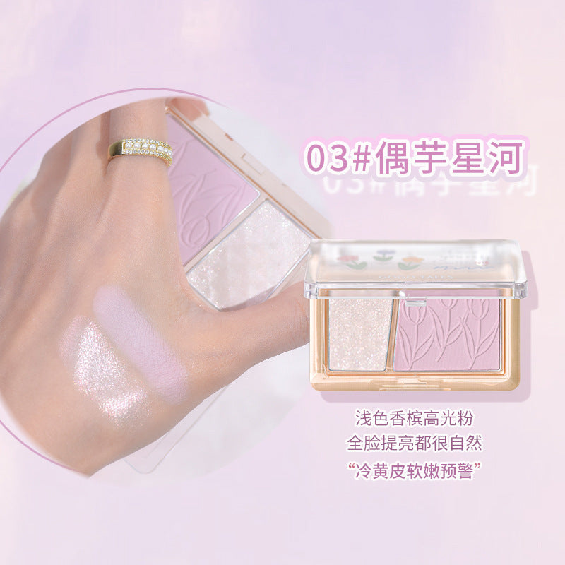 gogotales Gogo Dance Blush Highlight Repair All-in-one Palette Rouge Blush Purple Sunburn Female Expansion Color GT421