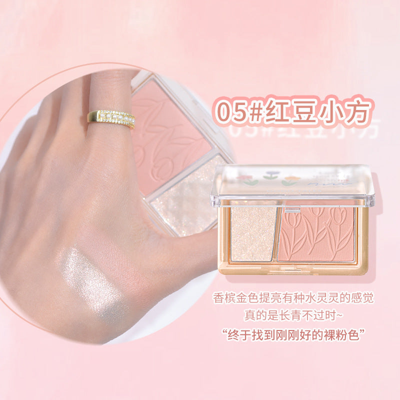 gogotales Gogo Dance Blush Highlight Repair All-in-one Palette Rouge Blush Purple Sunburn Female Expansion Color GT421