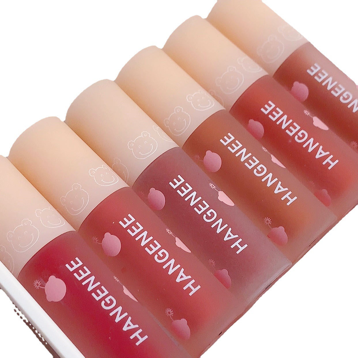 &HANGENEE Han Jini Firework Bear Lip Glaze Niche Brand Mirror Water Glossy Lip Glaze Affordable Lipstick Wholesale