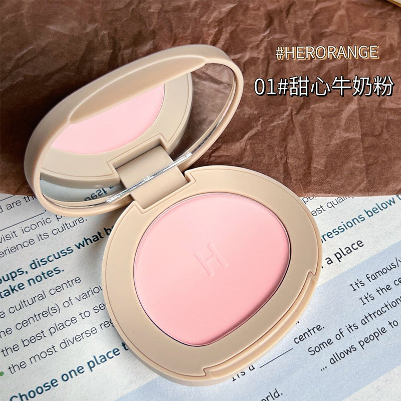 HERORANGE~Single-color blush, matte, delicate, natural nude, expanded color, high-gloss, and contouring all-in-one palette, pure desire makeup