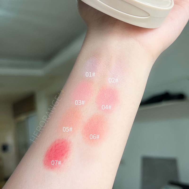 HERORANGE~Single-color blush, matte, delicate, natural nude, expanded color, high-gloss, and contouring all-in-one palette, pure desire makeup