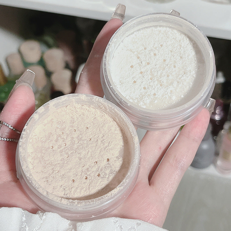 CACAE feather silk soft loose powder cake two-color beauty natural white ivory white Southeast Asia's best-selling foreign trade style
