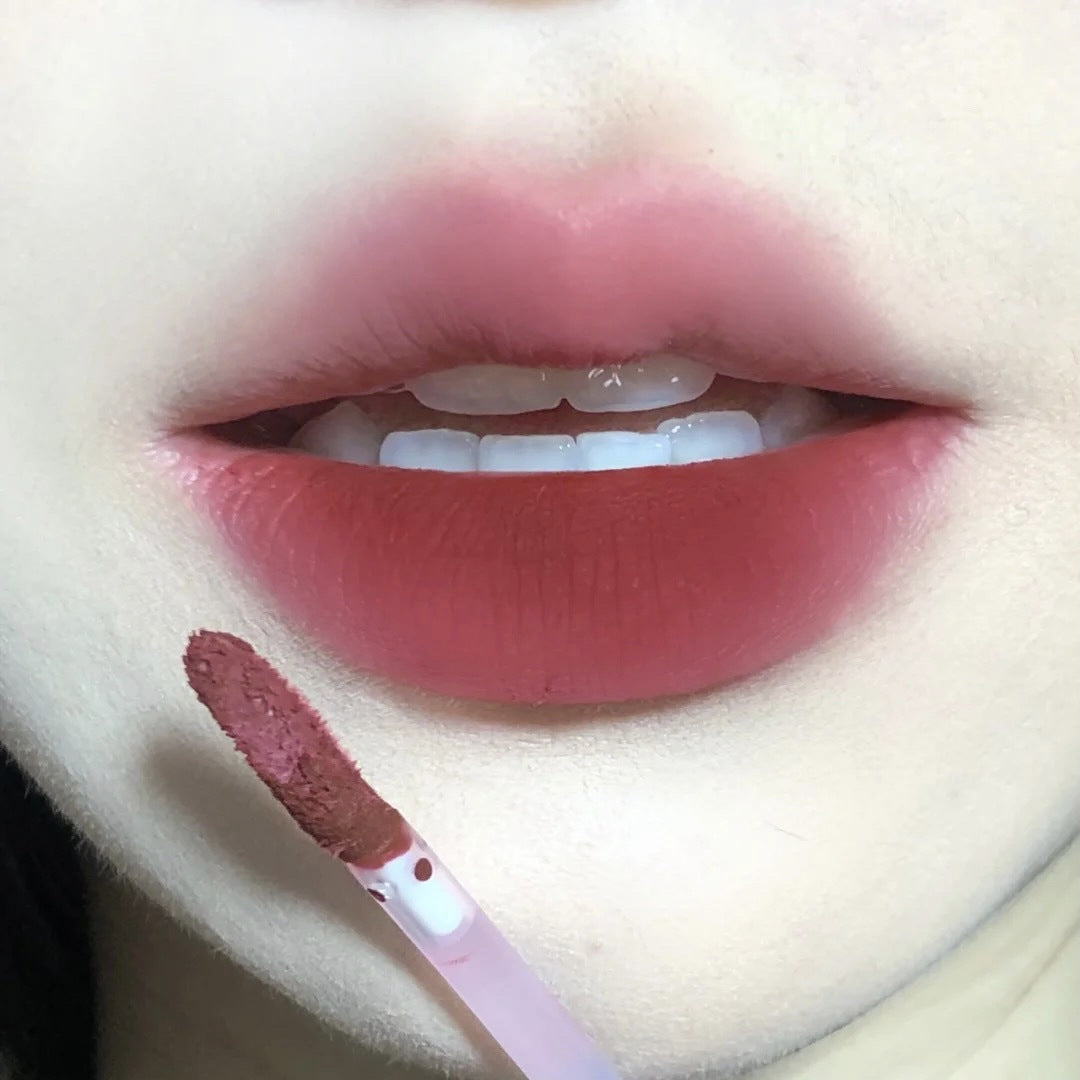 DIXI small silver tube lip glaze velvet matte white lip mud girl natural versatile live broadcast new makeup wholesale