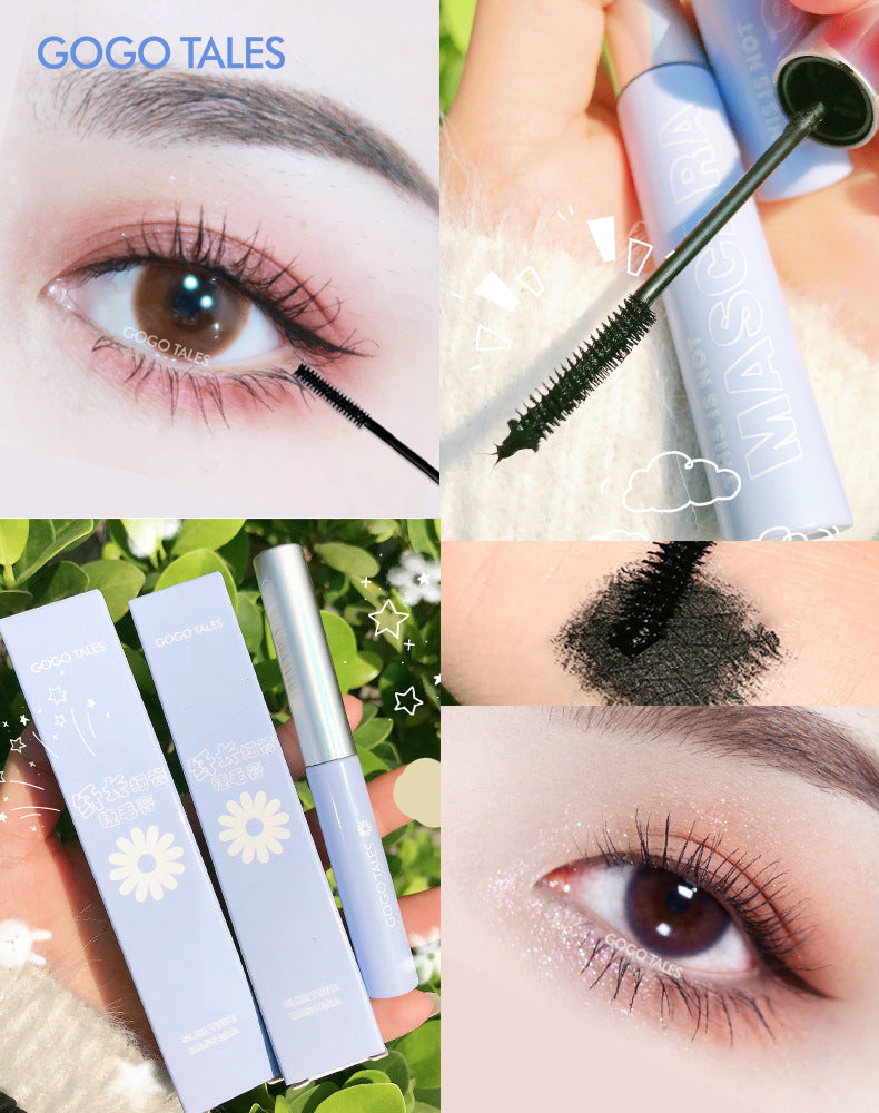 gogotalesgogo dance slim tube mascara curling waterproof quick-drying long-lasting not easy to smudge small brush head