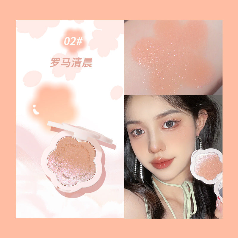 gogotales Gogo Dance Tipsy Petal Blush Rouge Clear Natural Blush Purple Low Saturation Repair Powder