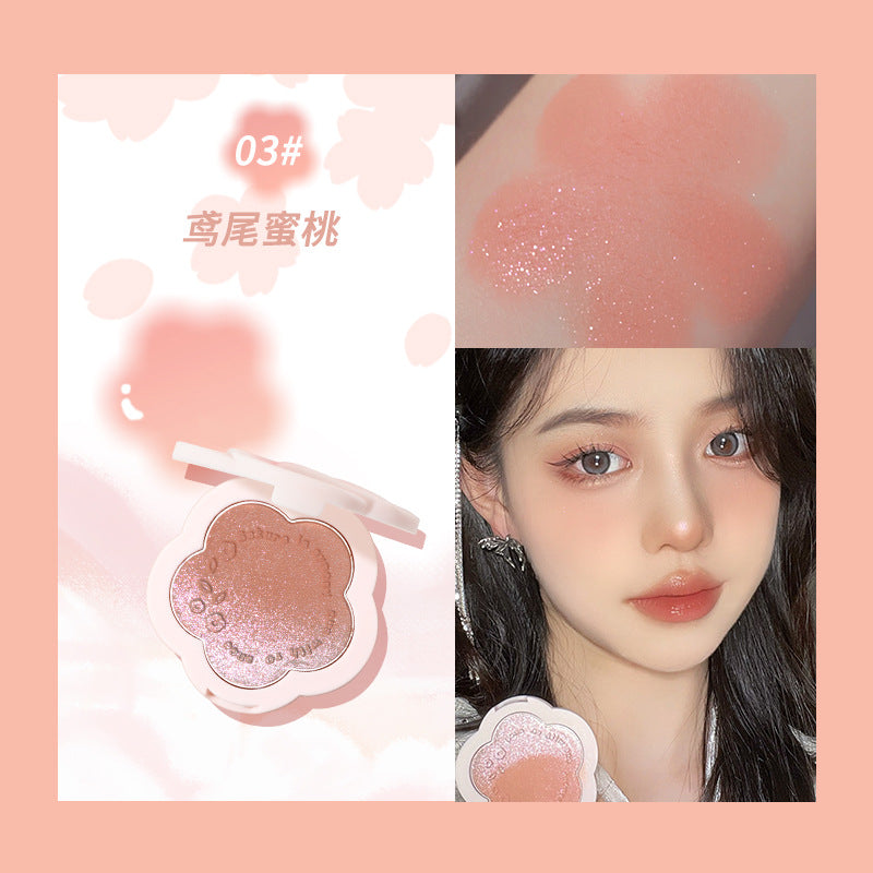 gogotales Gogo Dance Tipsy Petal Blush Rouge Clear Natural Blush Purple Low Saturation Repair Powder