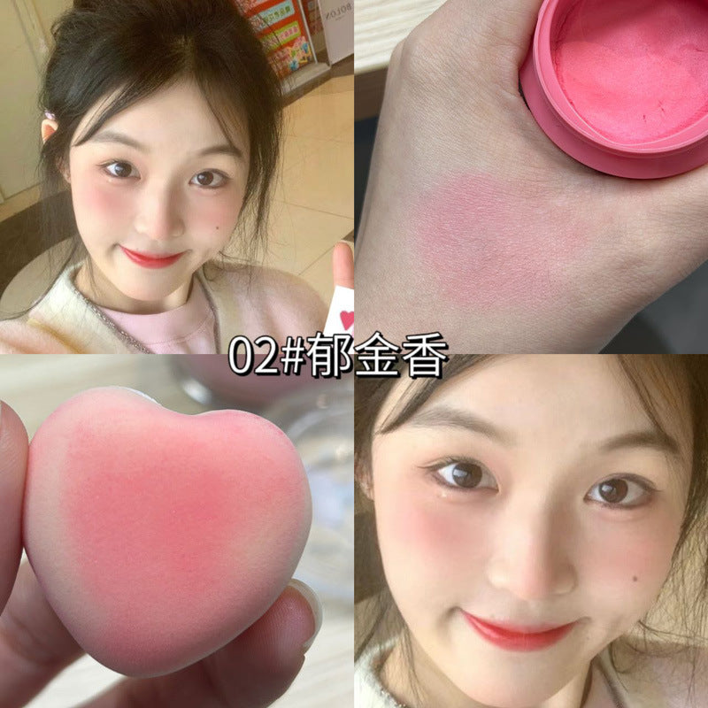 HERORANGE~ Butterfly Air Blush Cream Expansion Color Blush Purple Matte Mashed Potato Naturally Brightening and Contouring Women