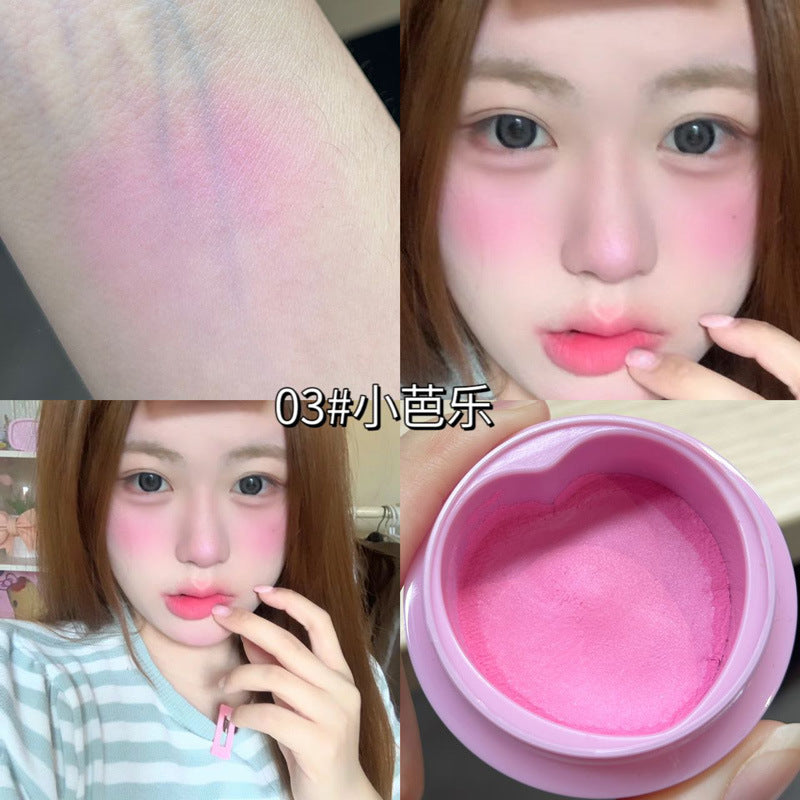 HERORANGE~ Butterfly Air Blush Cream Expansion Color Blush Purple Matte Mashed Potato Naturally Brightening and Contouring Women
