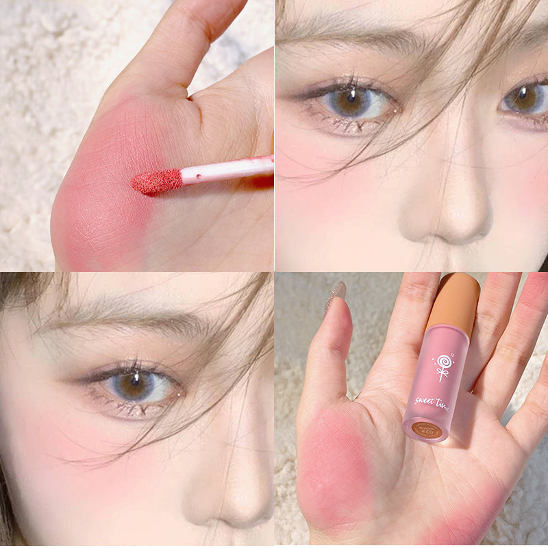 FAICCIA Feixi Liquid Blush Cherry Pink Peach Matte Velvet Multi-purpose Repair Rouge Nude Makeup