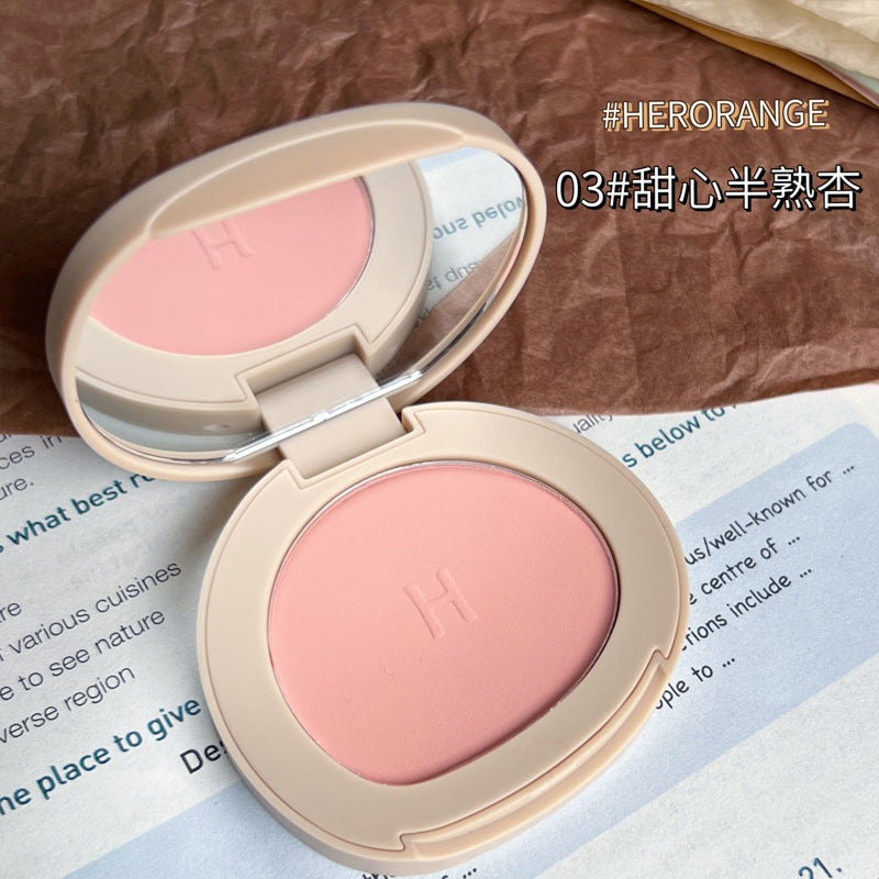 HERORANGE~Single-color blush, matte, delicate, natural nude, expanded color, high-gloss, and contouring all-in-one palette, pure desire makeup