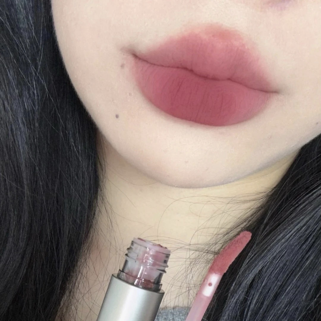 DIXI small silver tube lip glaze velvet matte white lip mud girl natural versatile live broadcast new makeup wholesale