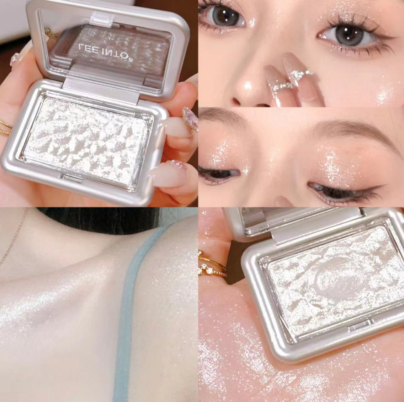 LEEINTO Dream Wave Highlighting Powder Body Brightening and Modifying Pearlescent Natural Three-Dimensional Contouring Blush Powder