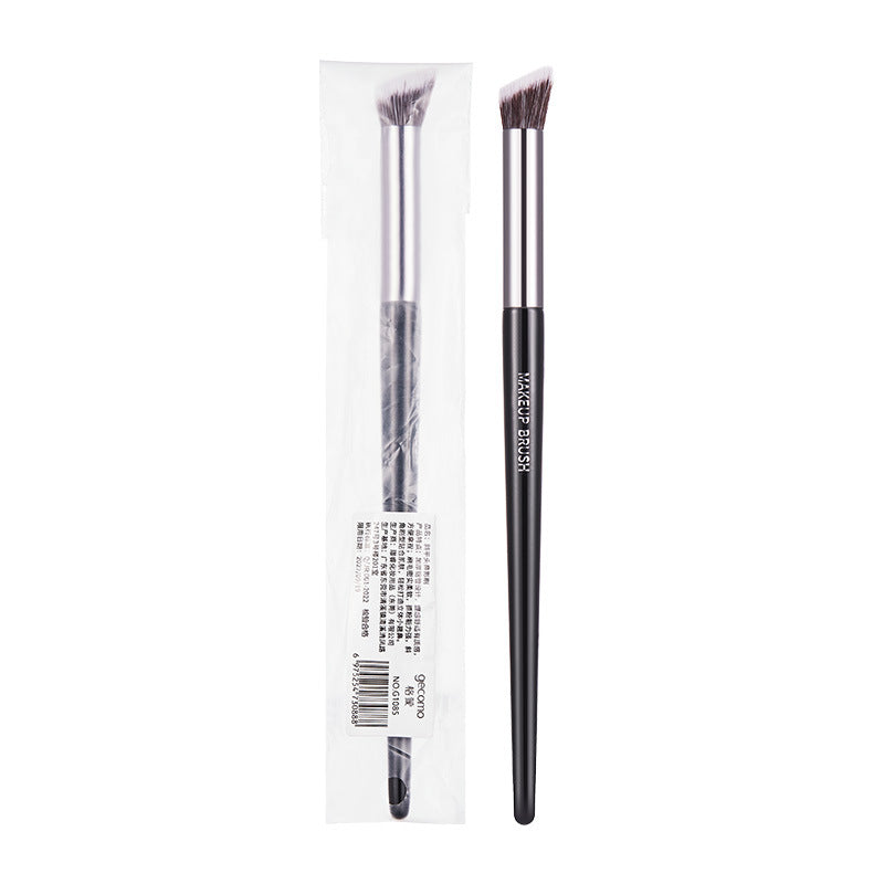 GECOMO oblique flat head nose shadow brush concealer repair long brush side shadow nose blending brush makeup brush wholesale